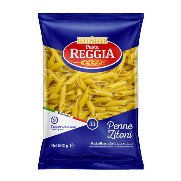 Reggia  -  მაკარონი  -  "პენეზიტონი" (კალმები) 500გრ